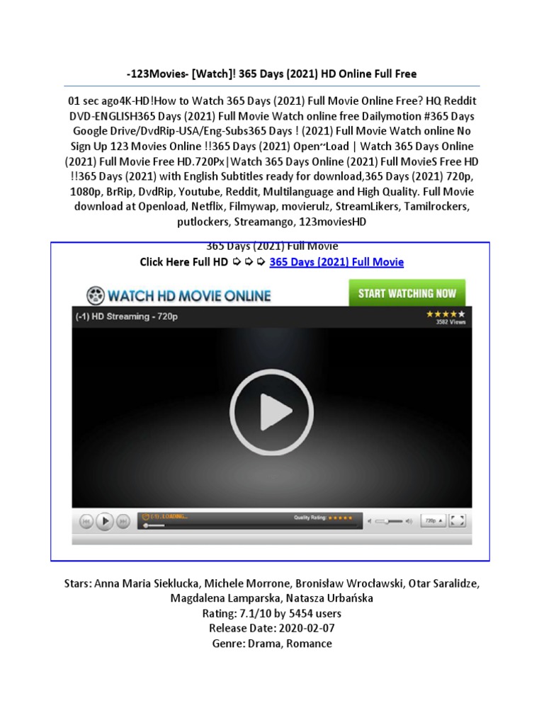 603df34d37c9cbb781 Watch 365 Days Full Hd Movie Online Pdf Streaming Media Credit