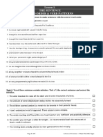 Lesson 1. The Sentence Word Order & Verb Patterns