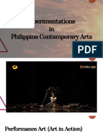 Experimentations in Philippine Contemporary Arts