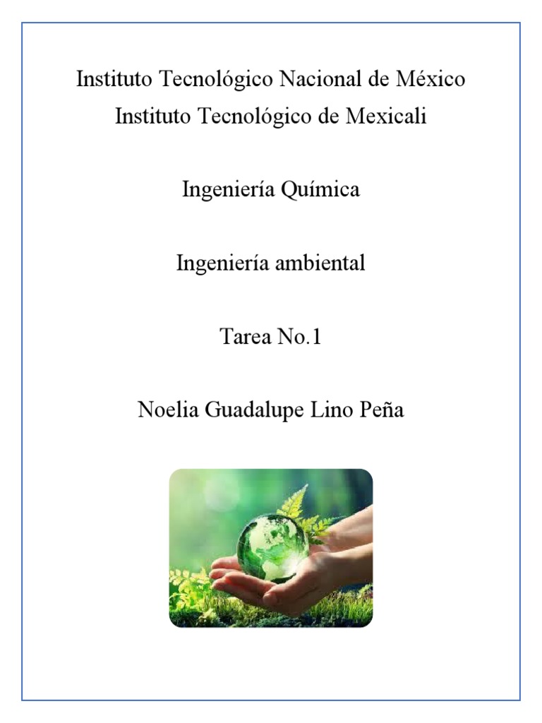 Tarea No.1 Ing Ambiental | PDF | Ecosistema | Ecología