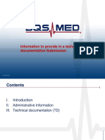 Information To Provide in A Technical Documentation Submission