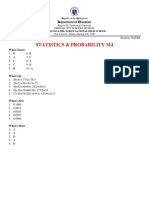 Statistics & Probability M4: Department of Education
