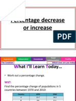 Percentage Change