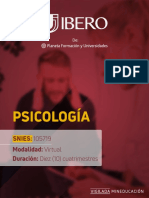 Brochure Psicología Virtual Ibero