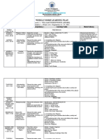 Philippine High School Home Learning Plan