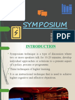 Symposium: Prepared By: Miss Dipti Punjal First Year M.Sc. Nursing ROLL NO.: 02 Subject: Nursing Education Gimh