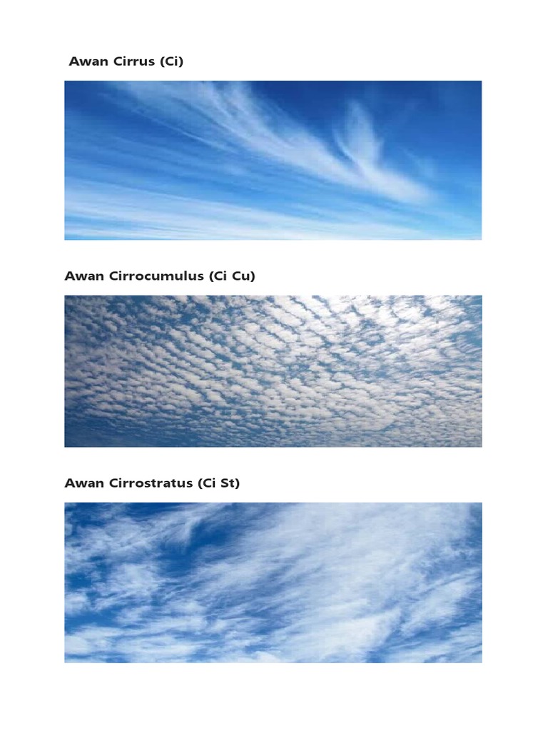 Jenis Awan Pdf Sains Matematika