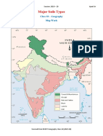 Major Soils Types: Class 10 - Geography Map Work