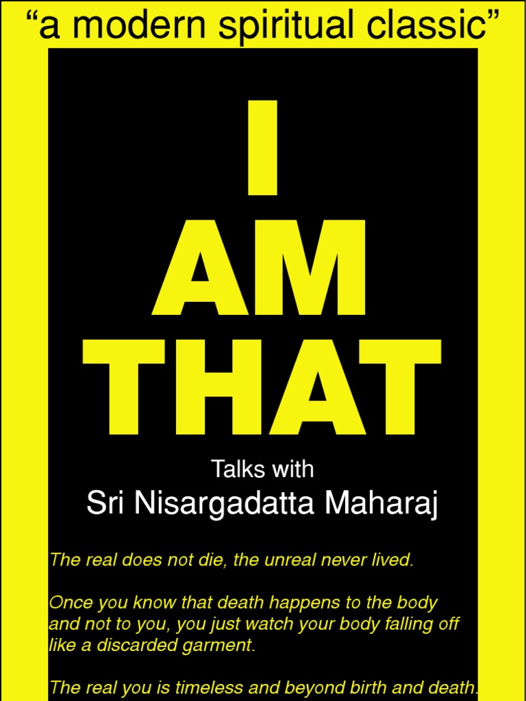 Sri Nisargadatta Maharaj - I AM THAT | Metaphysics | Cognition