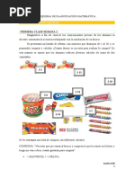Esquema de Planificacion - Didactica de Las Matematicas - Escuela N52