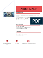 Abdulmalik CV