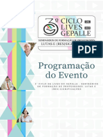 Programação Do Evento GEPALLE