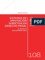 Oxman. Sistemas de Imputación Subjetiva en Derecho Penal