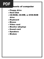 Components of Computer