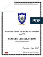 AASTU Senate Legislation - Revised July 2017