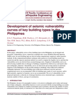 Development of Seismic Vulnerability Curves of Key Building Types in The Philippines