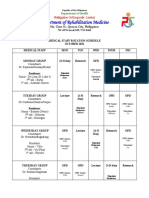 POC Medical Staff Rotation Schedule