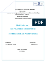 Mini Projet Sur Les Polymers Conducteurs Polypyrrole