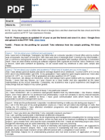 Pre-Placement Training Program: Task Sheet