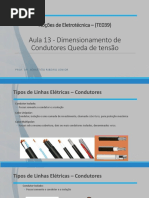 Dimensionamento de Condutores e Queda de Tensao