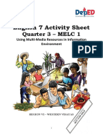 English 7 Activity Sheet: Quarter 3 - MELC 1