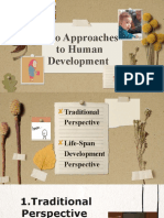 Two Approaches To Human Development