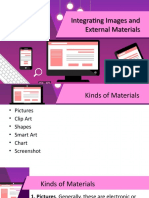 Integrating Images and External Materials Integrating Images and External Materials