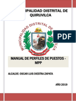 MPP Manual de Perfiles de Puestos MDQ 2019