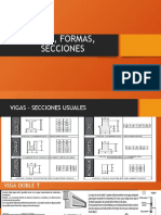 VIGAS, FORMAS, SECCIONES