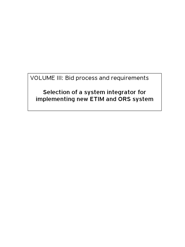 Draft MSRTC VolumeIII v1.0 | PDF | Request For Proposal | Verification ...