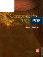 BARKER, P. - Composición Vocal