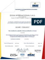 Acreditacion Doxa 17025-2017