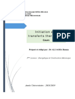 Cours - ALI AGHA Hamza - Initiation Aux Transferts Thermiques
