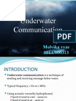 Underwater Communication: Molvika Vyas 08EC000313