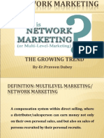 GROWING TREND OF NETWORK MARKETING