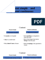 Present simple vs present continuous and past simple vs past continuous