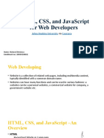 HTML, CSS, and JavaScript For Web