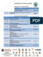 Programa XV Foro Regional de Vinculacion ANUIES