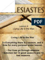 Lesson 4 Meaningful Living