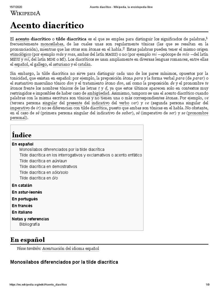 Acento Diacrítico | PDF | Adverbio | Gramática