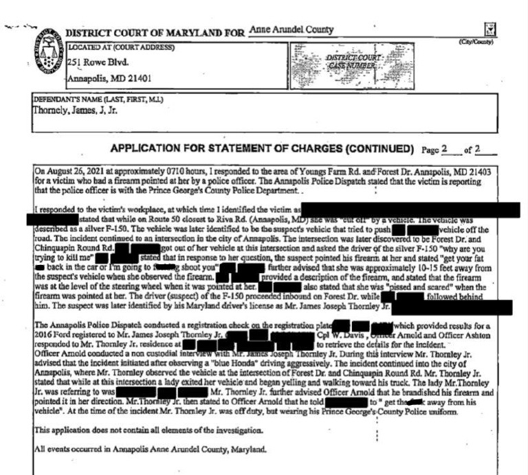 Prince County Police Officer Charged PDF