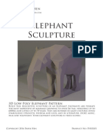 Elephant Sculpture: Paper Hen