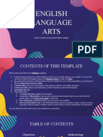 English Language Arts Thesis by Slidesgo