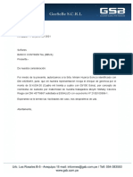 Carta A BBVA - Cobro Subsidio