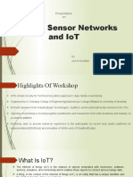 Presentation on Wireless Sensor Networks and IoT