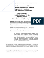 Hipótesis para Un Manifiesto. El Fracaso Del Psicoanálisis Burgués