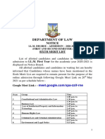 Department of Law: Notice