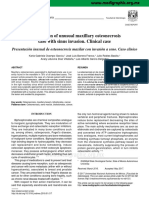 Presentation of Unusual Maxillary Osteonecrosis Case With Sinus Invasion. Clinical Case