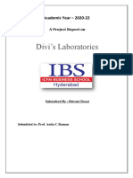 Financial Analysis of Divi's Laboratories