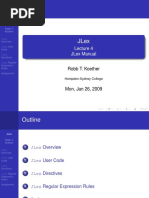 Jlex Manual: Robb T. Koether